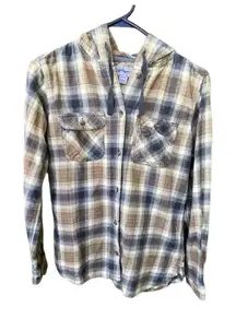 Carhartt size S. (4/6) flannel button up hoodie.