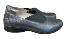 Dansko Shoes Women's EU 39 US 8.5-9 Ann Slip On Flats Leather Silver