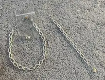 Icing Necklace, Earring, & Bracelet Set