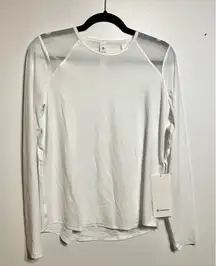 Lululemon Sculpt Long Sleeve Shirt White 8