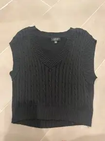 Cropped Sweater Vest