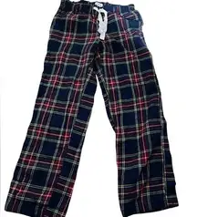 J Crew Factory Plaid Lounge Pajama Pants Elastic Drawstring Waist Cotton XSP