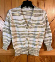 Peppermayo cardigan, long sleeve striped size 4 (4824)￼