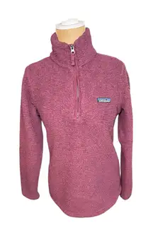 Patagonia Women's XS Fuzzy Fleece Pullover Sweater Marsupial Berry