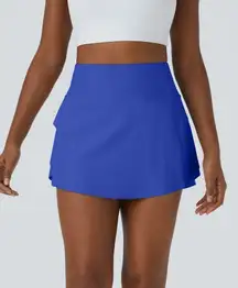 Halara Blue 2 in 1 skirt