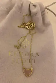 Kendra Scott Ari Heart Pendant Necklace Gold