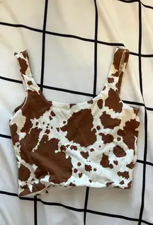 Brown Cow Print Tank