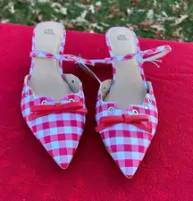 Nwt Wild Fable - Women's Lysandra Gingham Eyelet Kitten Heels - size 8