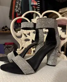 Gianni Bini Heels Black Sparkly