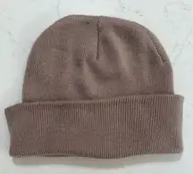 BRONER Classic dusty rose Knit Beanie.  One size.