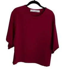 IRO Burgandy blouse