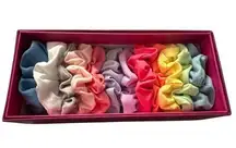 12 Brand New Scrunchies Rainbow Set in Be Merry Be Bright Be You Christmas Box