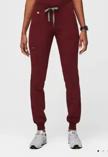 Figs Women's Burgundy Zamora Jogger Scrub Pants