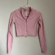 Fashion Nova Light pink double zipper long sleeve