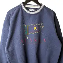 Urban Outfitters Vintage Alaska Crewneck Sweatshirt Blue Medium M Sweater