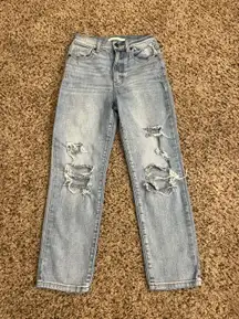 High Rise Straight Leg Jeans