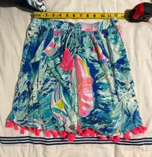 Lilly Pulitzer Palma Tube Top with Tassels