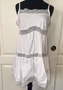 NWT VS PINK X FRANKIES BIKINIS WHITE LACE CAMI SUNDRESS COVER UP