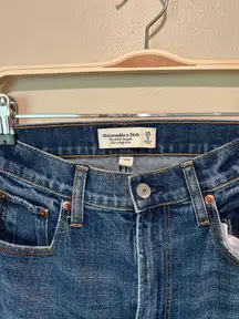 Abercrombie and Fitch the straight ankle ultra high rise jeans 