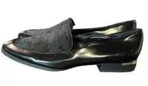 Calvin Klein New  Wenda‎ Loafers Women’s Size 7M Black With Cow Fur Accent