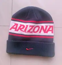Nike Better World Arizona Beanie Hat Cap Navy Blue Gray Red And White One Size