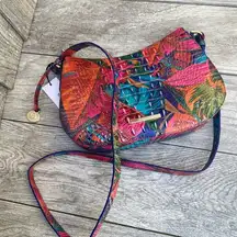 BRAHMIN multicolor leather crossbody bag