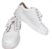 Alex Marie Wrenna Pearl Stud Embellished Leather Platform Sneakers 9M