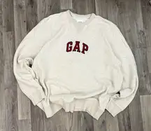 Gap retro y2k embroidered crewneck sweatshirt