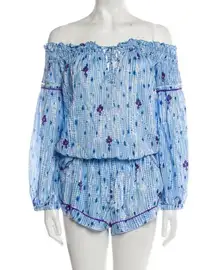 Womens Poupette St Barth Clara Off the Shoulder Romper size XS