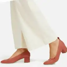 Everlane The Day Leather Heel in Burnt Sienna Pink Size 8