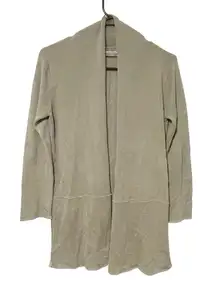 Wooden Ships Small/Medium Open Front‎ Lightweight Long Sleeve Cardigan Sweater