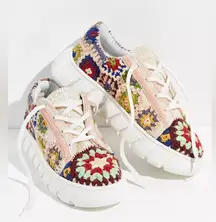 Free People Catch Me If you can boho embroidered sneakers