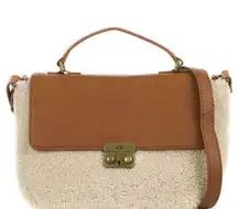 UGG  Vivienne Sheepskin Satchel Bag Chestnut BROWN BEIGE NEW