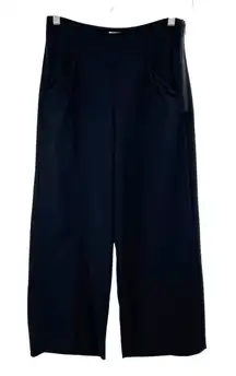ALC A.L.C Marley Pants Trouser Wide Leg High Rise‎ Crop Pleat Drape Black Size 2