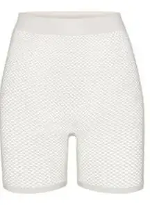 SKIMS NWT Perforated seamless shorties in Marble (Winter White)-  Size 3XL