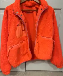 FP Movement Women’s Hit The Slopes ‘Neon Coral’ Fleece Jacket XS