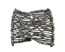 Magic Hair Comb Beaded Hair Clip Bun Bridal Hair 3" tall