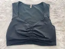 Free People Movement by Free People Ruched Crop Tank Top size Large