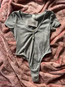 DIPPIN DAISY’S GREY WAFFLE BODYSUIT