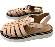 Anthropologie Pink Fisherman Sport Sandals Women's EU Size 38 US Size 7.5