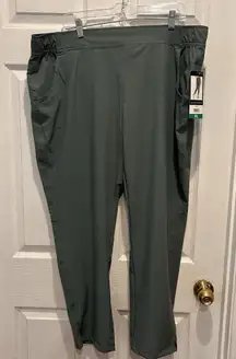 Eddie Bauer Women's Traveler Ankle Pants Green Size‎ XL NWT