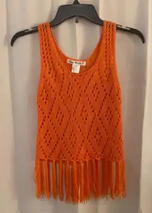 Coral Say What Fringe Tank