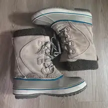 L.L. Bean Women's Tan and Blue Winter Boots