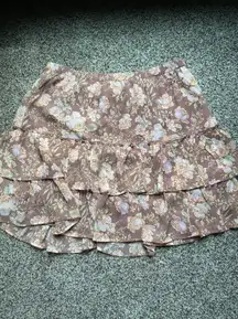 Outfitters Floral Mini-Skirt