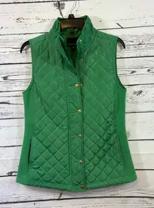 Women's Cynthia Rowley Green Quilted Vest S