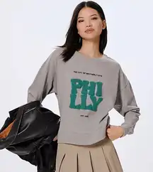 Anthropologie Maeve kaylee wakai PHILLY sweatshirt crewneck