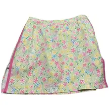 Eagle Skort “Palm Green Speck Print” size 6 white label