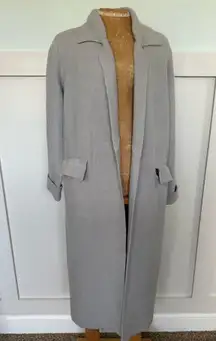 Line + Dot Women's Longline Over Sized Duster Sweater Coat Soft gray size Small