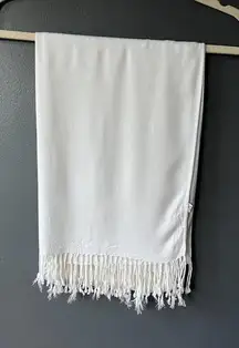 Winter white Oversized Scarf/ Shawl