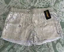 Silver Sequin Shorts Spirit Halloween